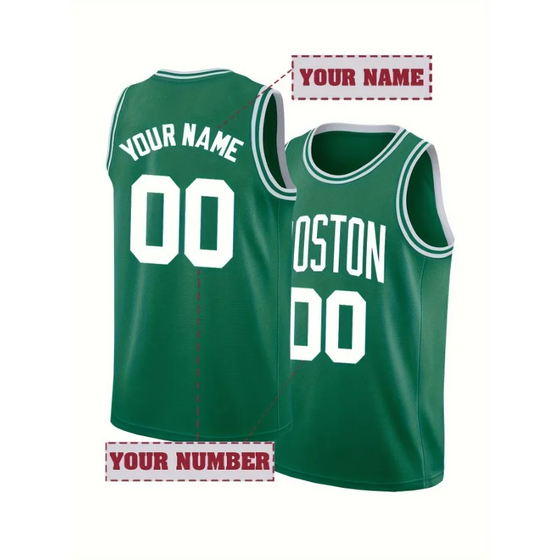 Sports Equipment Jersey - Benutzerdefinierter Name und Nummer, besticktes Basketball-Trikot
