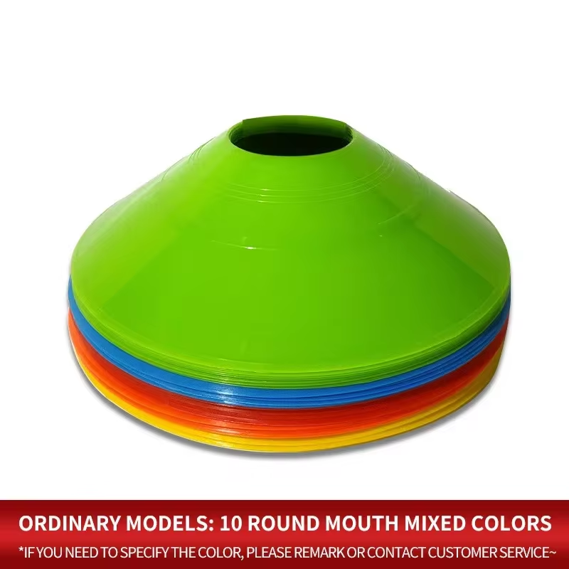 Football Training Cone - 10-teiliges Kegel-Set, Fußball-Trainingsgerät für Kinder, Pro-Disc-Kegel,
