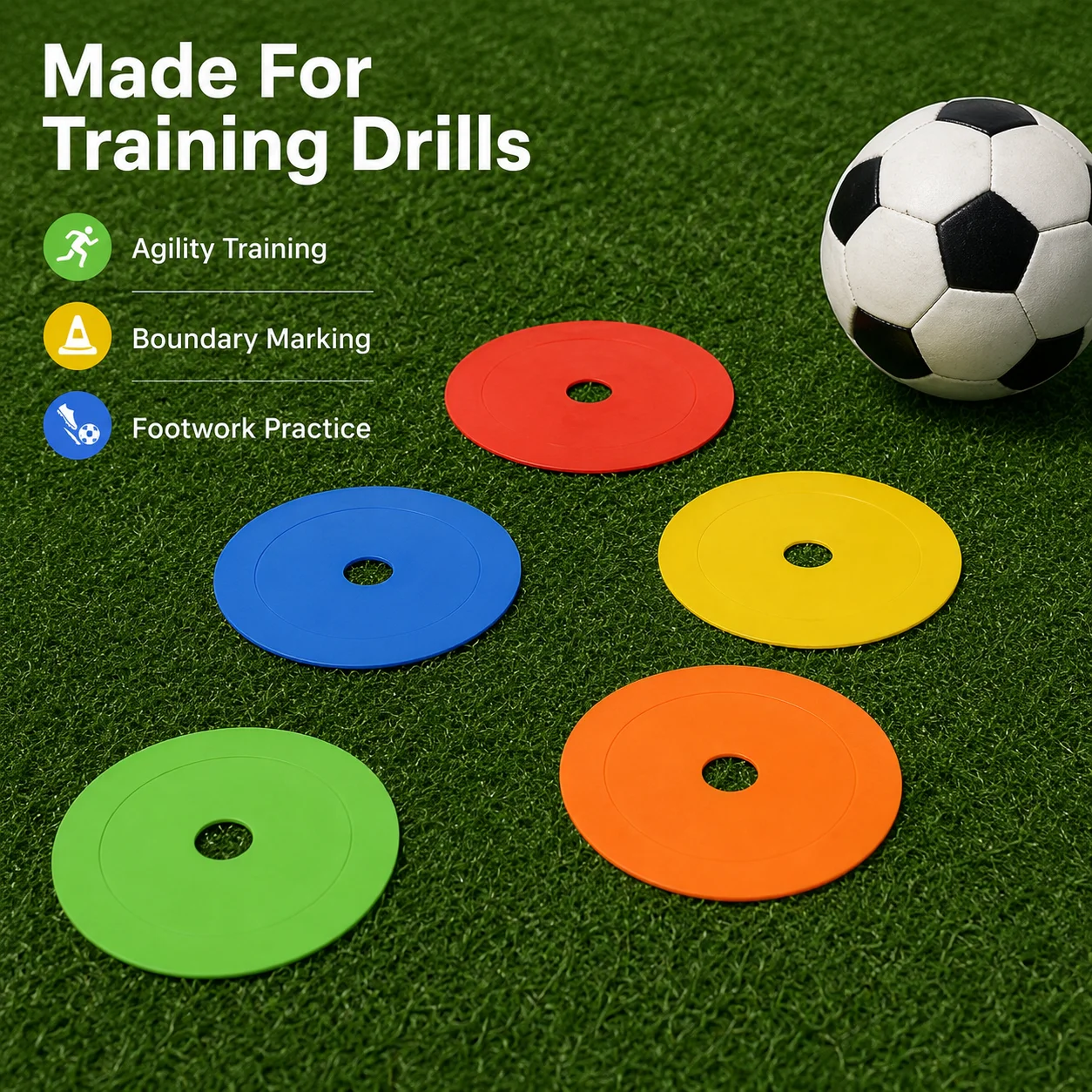 10 Stück TPE Fußball-Trainings – Football Training Cone Bewertung und Preis